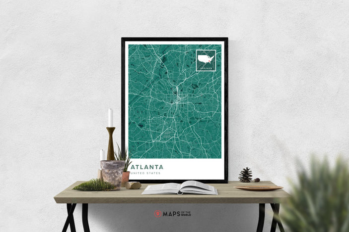 Atlanta Map Print | Maps of the World
