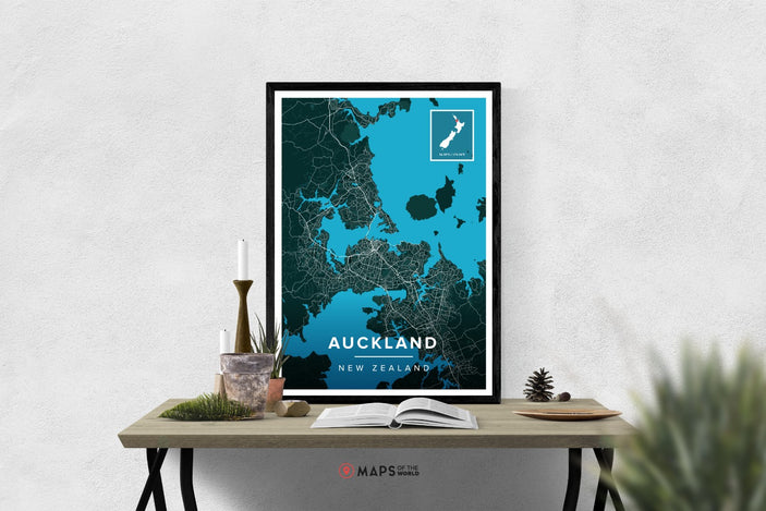 Auckland Map Poster | Maps of the World