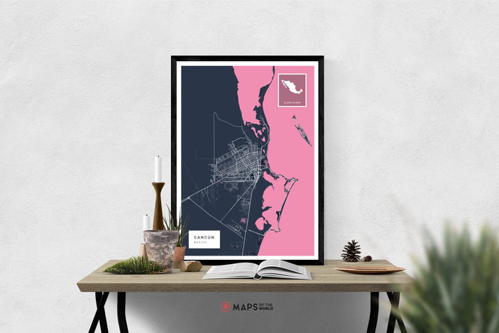 Cancún Map Poster | Maps of the World