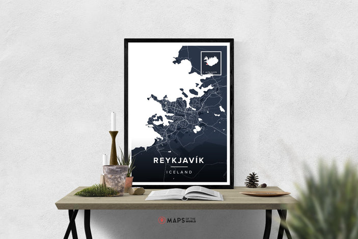 Reykjavík Map Poster | Maps of the World