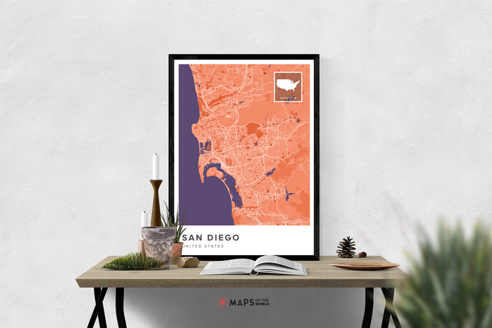 San Diego Map Poster | Maps of the World