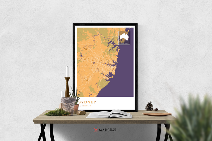 Sydney Map Print | Maps of the World
