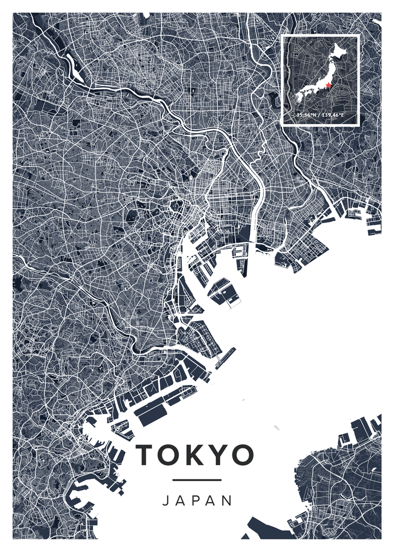 Tokyo Map Poster