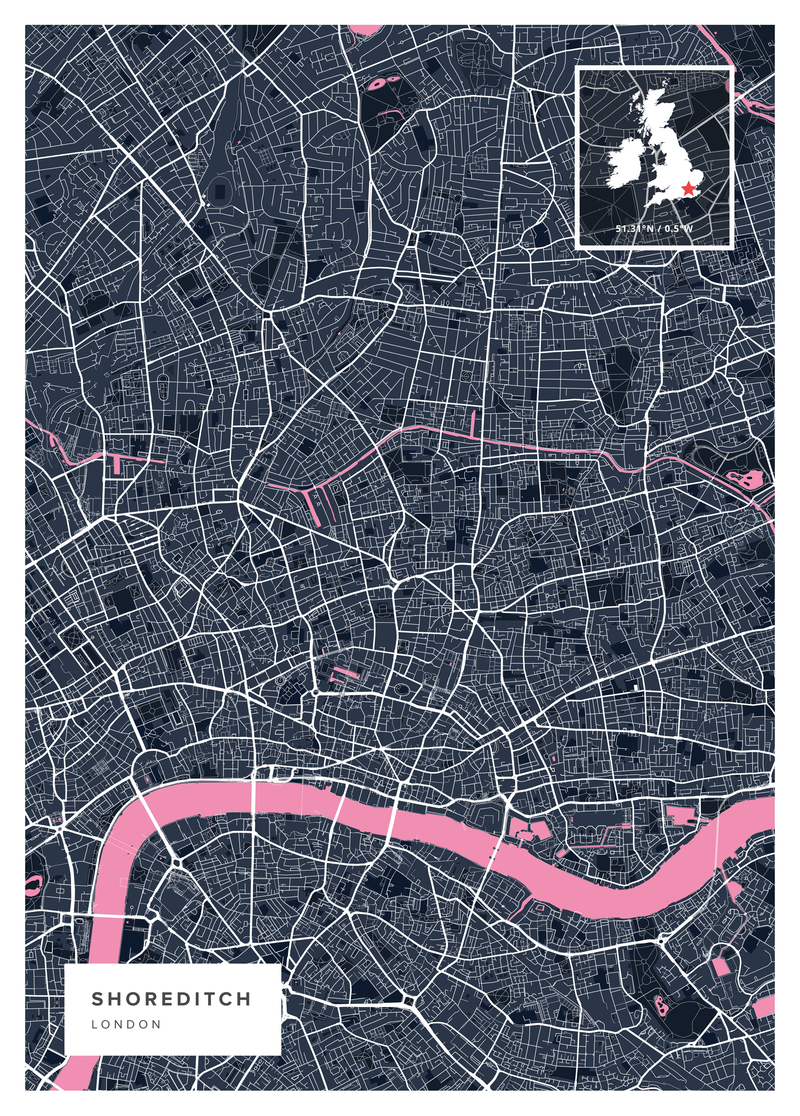 Shoreditch Map Print
