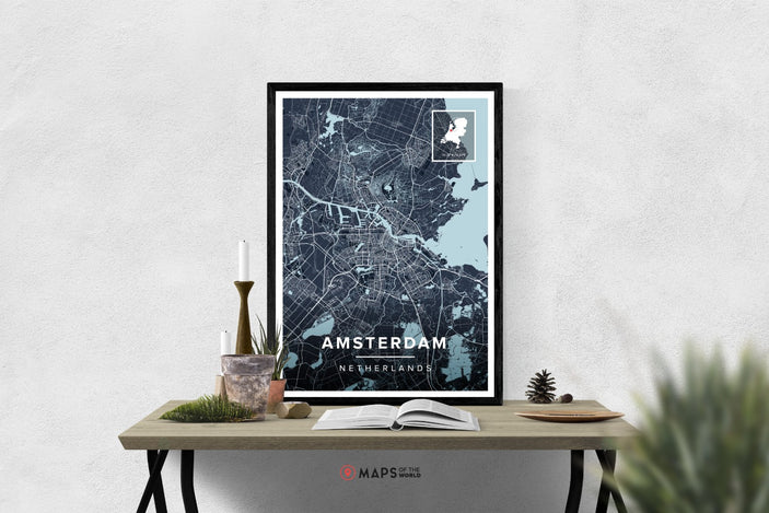 Amsterdam Map Poster | Maps of the World