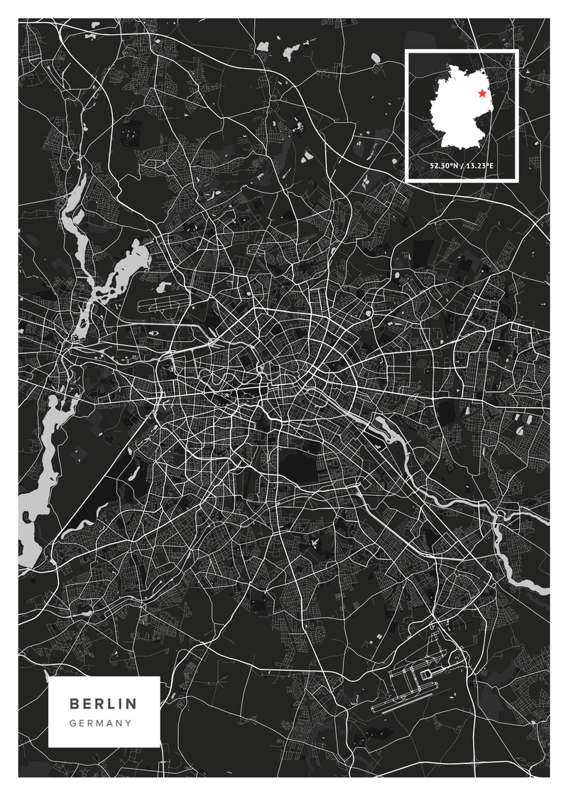 Berlin Map Poster
