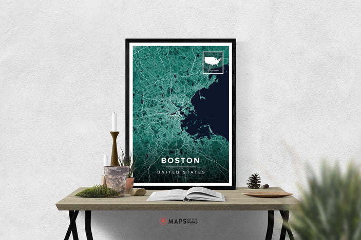 Boston Map Poster | Maps of the World