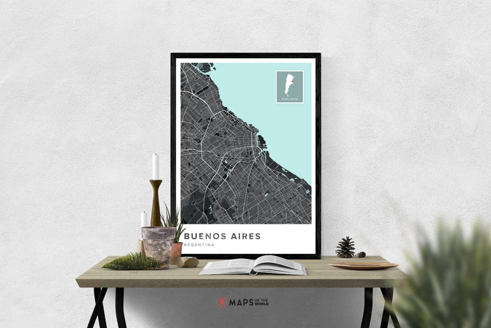 Buenos Aires Map Poster | Maps of the World