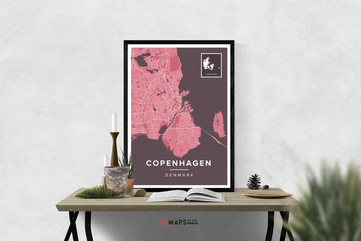 Copenhagen Map Print | Maps of the World
