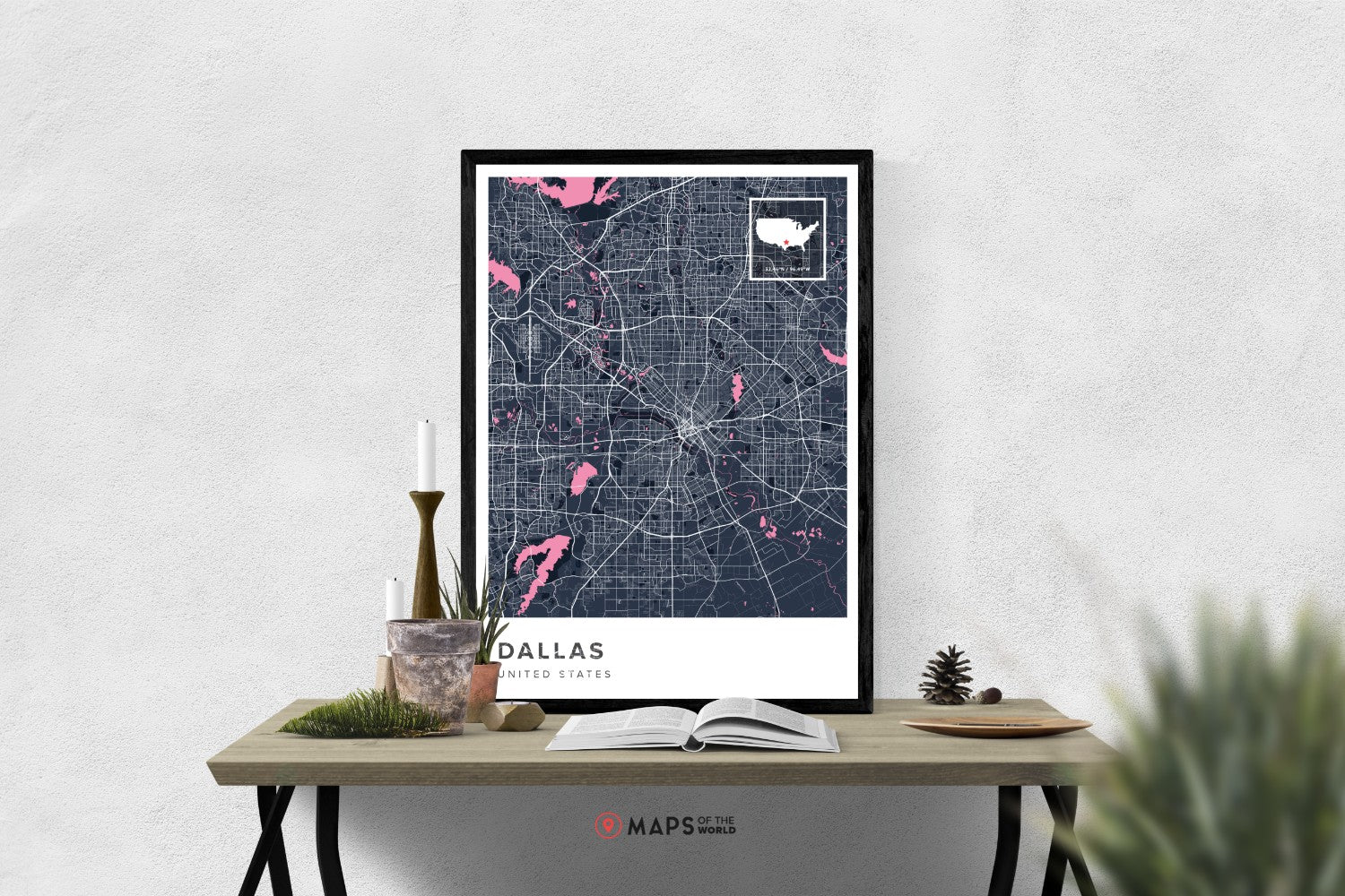 Callier Dallas Map Dallas Map Print – Maps Of The World