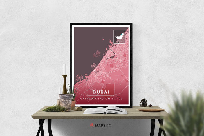Dubai Map Poster | Maps of the World