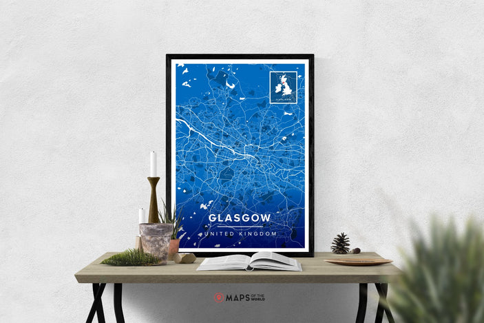 Glasgow Map Print | Maps of the World
