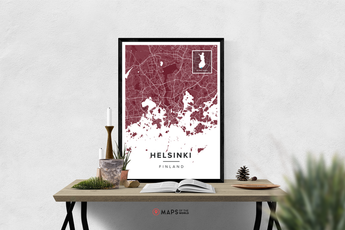 Helsinki Map Poster | Maps of the World