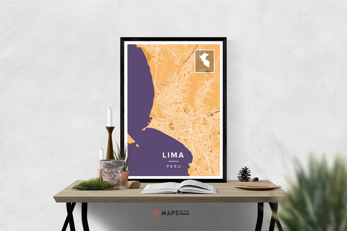 Lima Map Poster | Maps of the World