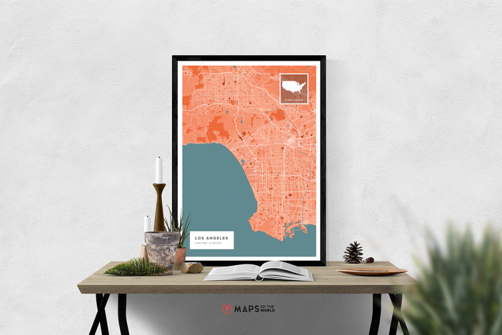 Los Angeles Map Poster | Maps of the World