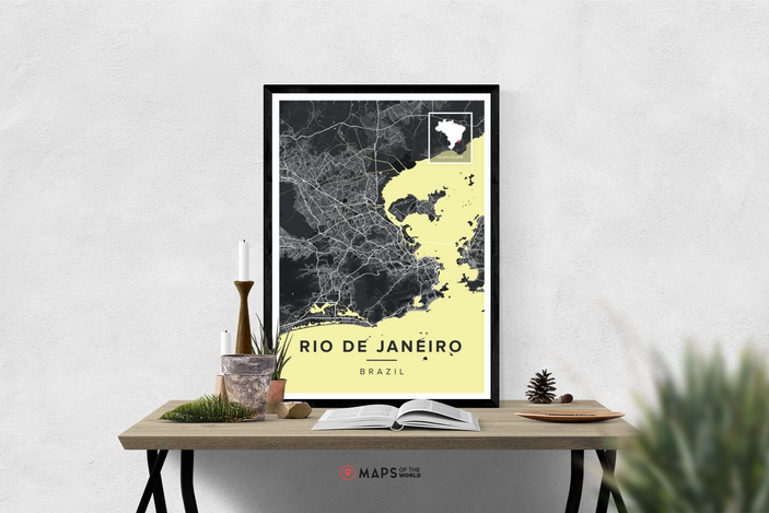 Rio de Janeiro Map Poster........ | Maps of the World