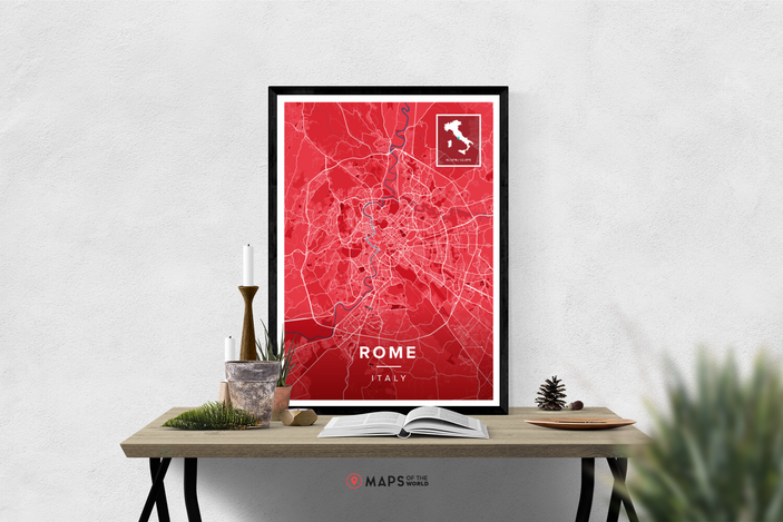 Rome Map Print | Maps of the World