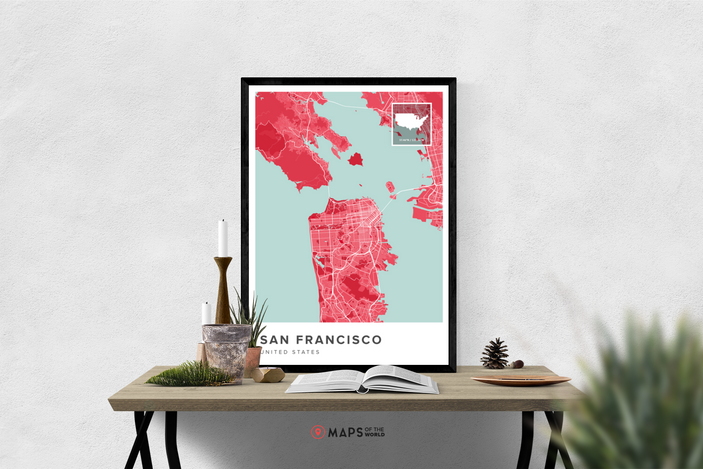 San Francisco Map Poster | Maps of the World