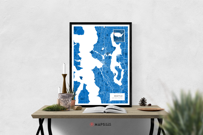 Seattle Map Poster | Maps of the World