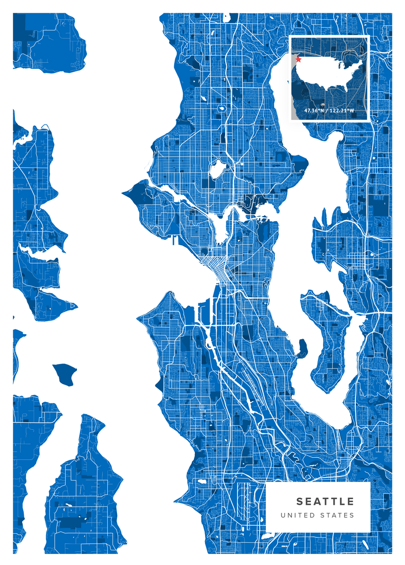 Seattle Map Poster