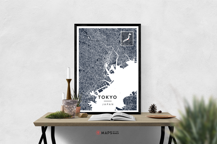 Tokyo Map Poster | Maps of the World